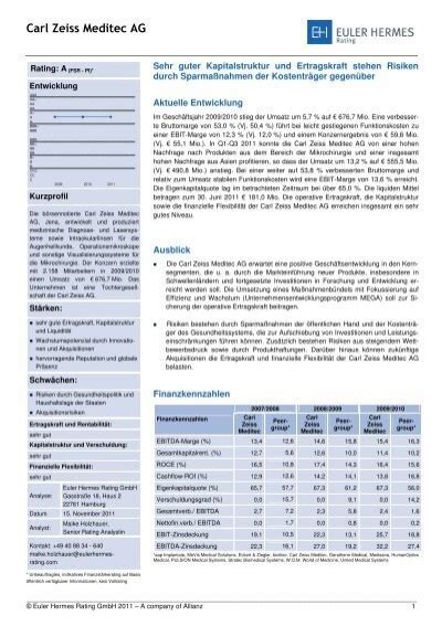 rating euler hermes